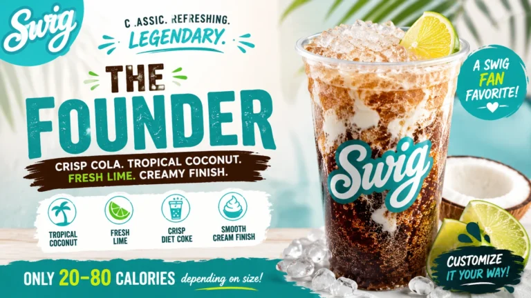 A refreshing drink made with coconut and lime, showcasing a vibrant green color and garnished with a lime wedge.
